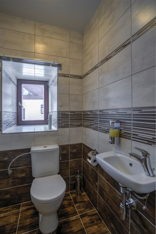 čtyřlůžkový apartmán - toaleta | RELAX PENSION SCHÖNWALD - Budišov nad Budišovkou - Podlesí
