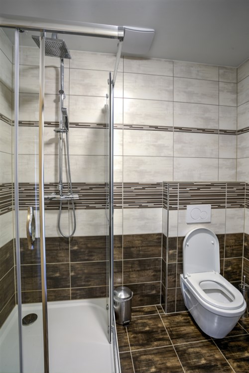 třílůžkový pokoj - koupelna | RELAX PENSION SCHÖNWALD - Budišov nad Budišovkou - Podlesí