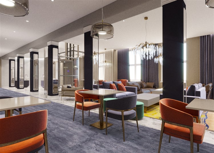 Lobby  - vizualizace | AIDEN BY BEST WESTERN - Łódź