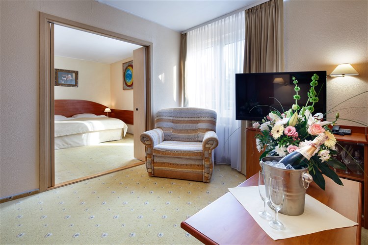 Pohled na obývací pokoj hotelu WODNIK HOTEL & SPA | WODNIK HOTEL & SPA - Leba