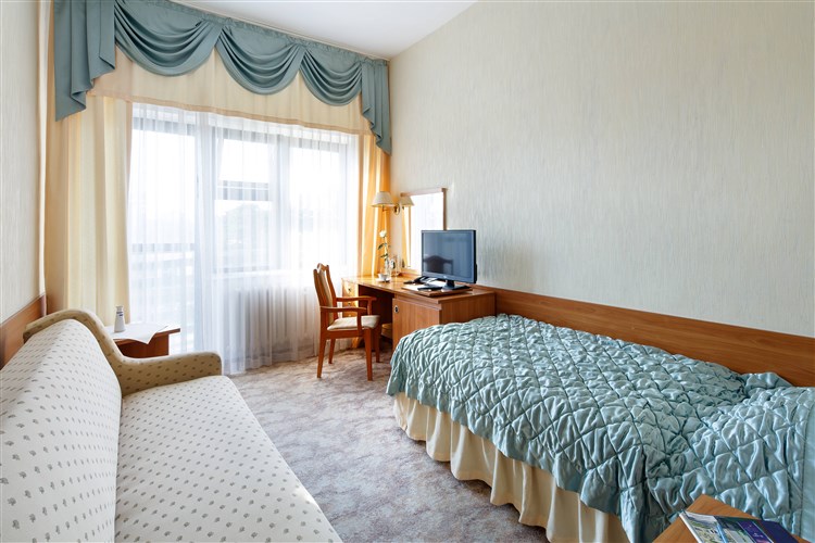 Pohled na jednolůžkový pokoj hotelu WODNIK HOTEL & SPA | WODNIK HOTEL & SPA - Leba