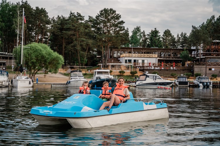 Pohled na šlapadlo na vodě | Hotel TAJTY - Wilkasy - Giżycko