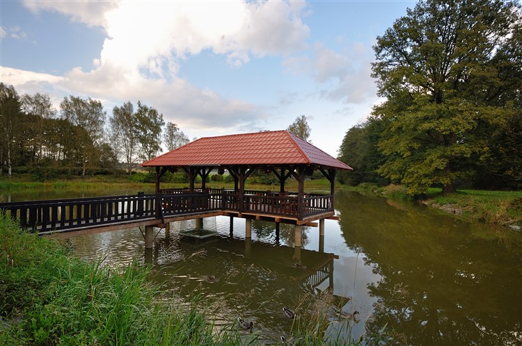 Rybník u penzionu | BOROVANSKÝ MLÝN - Borovany