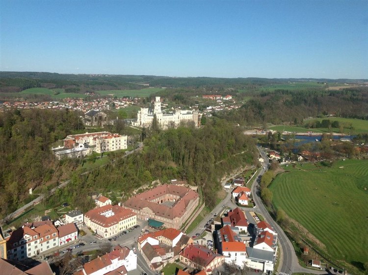 letecký pohled | PODHRAD - Hluboká nad Vltavou
