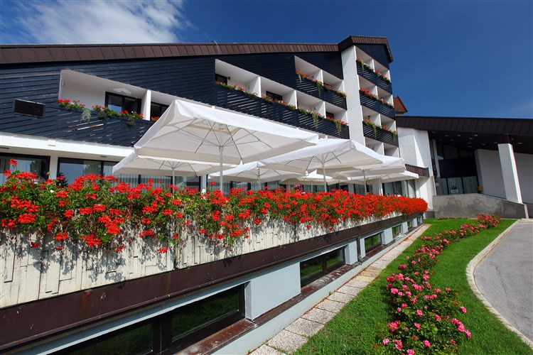 Boční pohled na hotel Breza. | BREZA**** - Terme Olimia